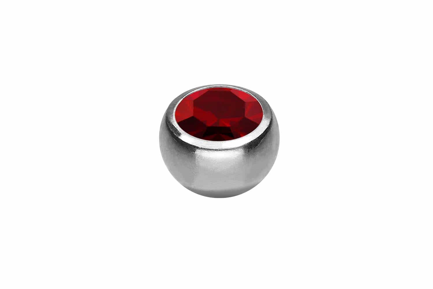 Titan Klemmkugel KRISTALL von Piercingline